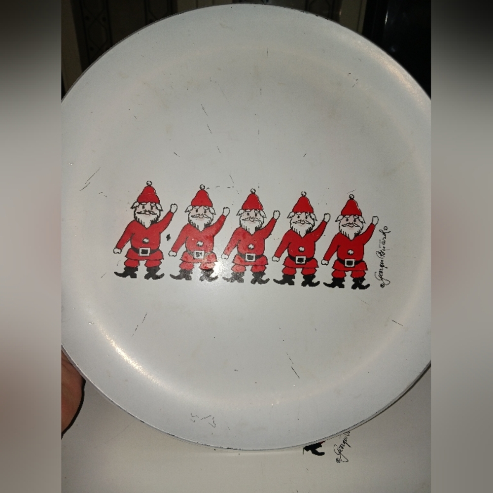 Vintage Collectible Georges Briard Christmas Tray
